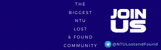 Join the NTU Lost & Found Community (t.me/ntulostandfound)